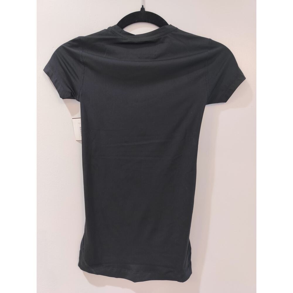 New Balance Women’s XXS Black Athletic Tee Short Sleeve Performance Top - Picture 4 of 5